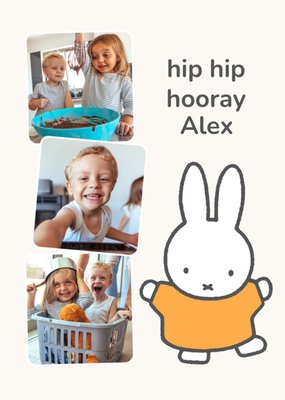 Miffy Hip Hip Hooray Birthday Card