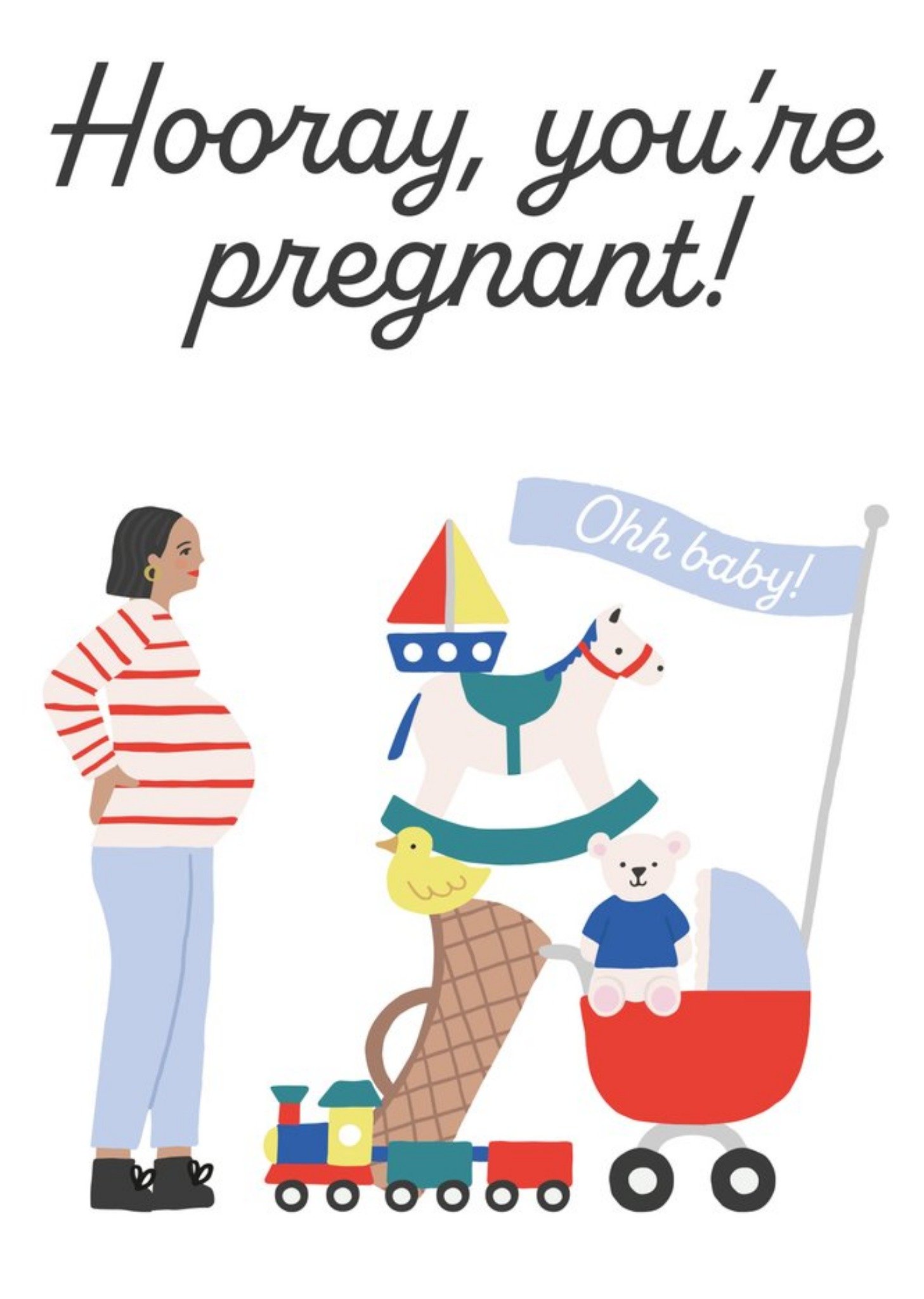 Moonpig Helen Butler Toys New Baby Card