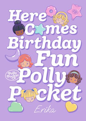 Polly Pocket Here Comes Birthday Fun Card