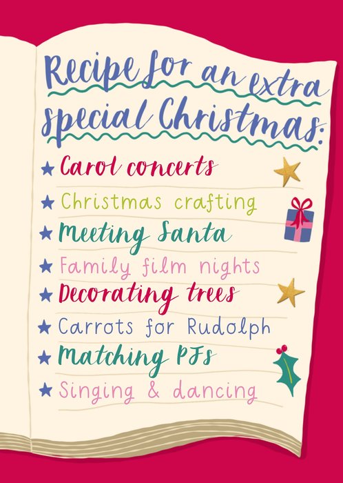 Recipe For An Extra Special Christmas Card