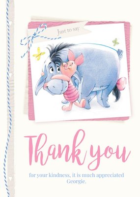 Winnie The Pooh - Thank you Card