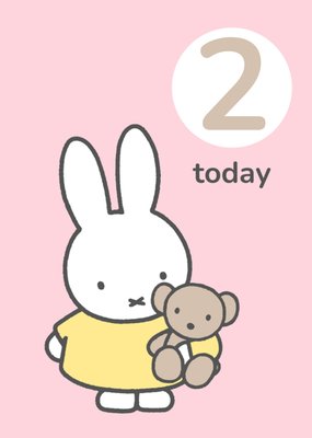 Miffy Two Today Birthday Card