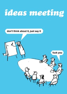 Modern Toss Ideas Meeting Rude Card