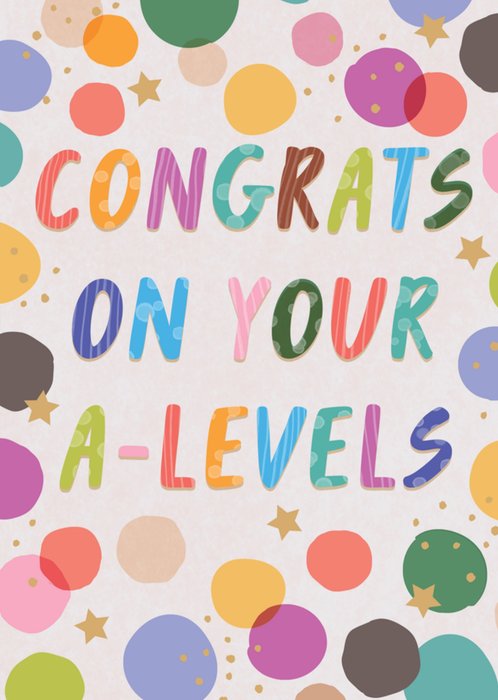 Congrats On Your A-Levels Card