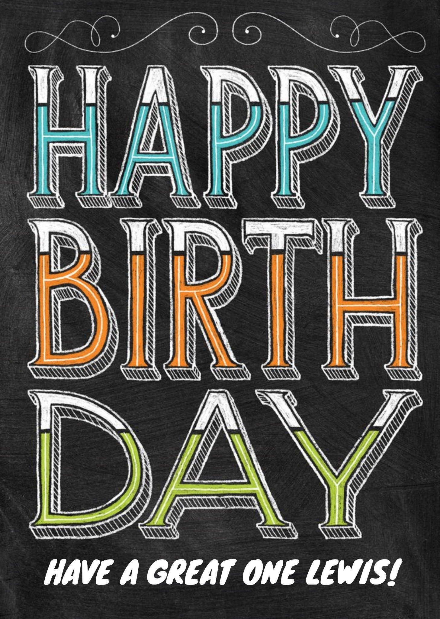 Moonpig Personalised Happy Birthday Card