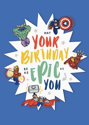 Marvel May Your Birthday Be As Epic As You Card