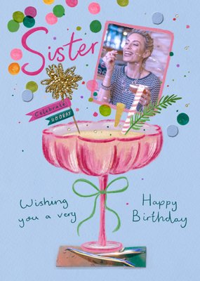 Sister Photo Upload Birthday Card