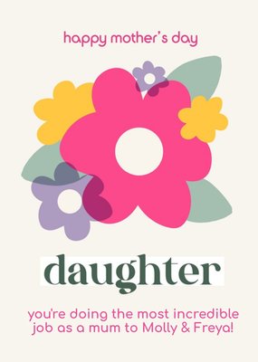 Daughter Incredible Job Mother's Day Card