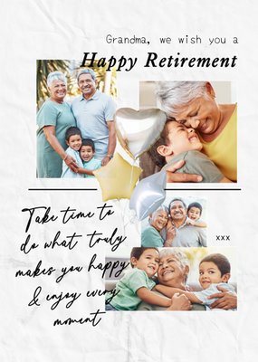 Happy Retirement Photo Upload Card