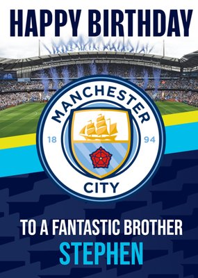 Man City Birthday Card