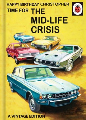 Ladybird Books for Grown-Ups Mid Life Crisis Vintage Cars Birthday Card