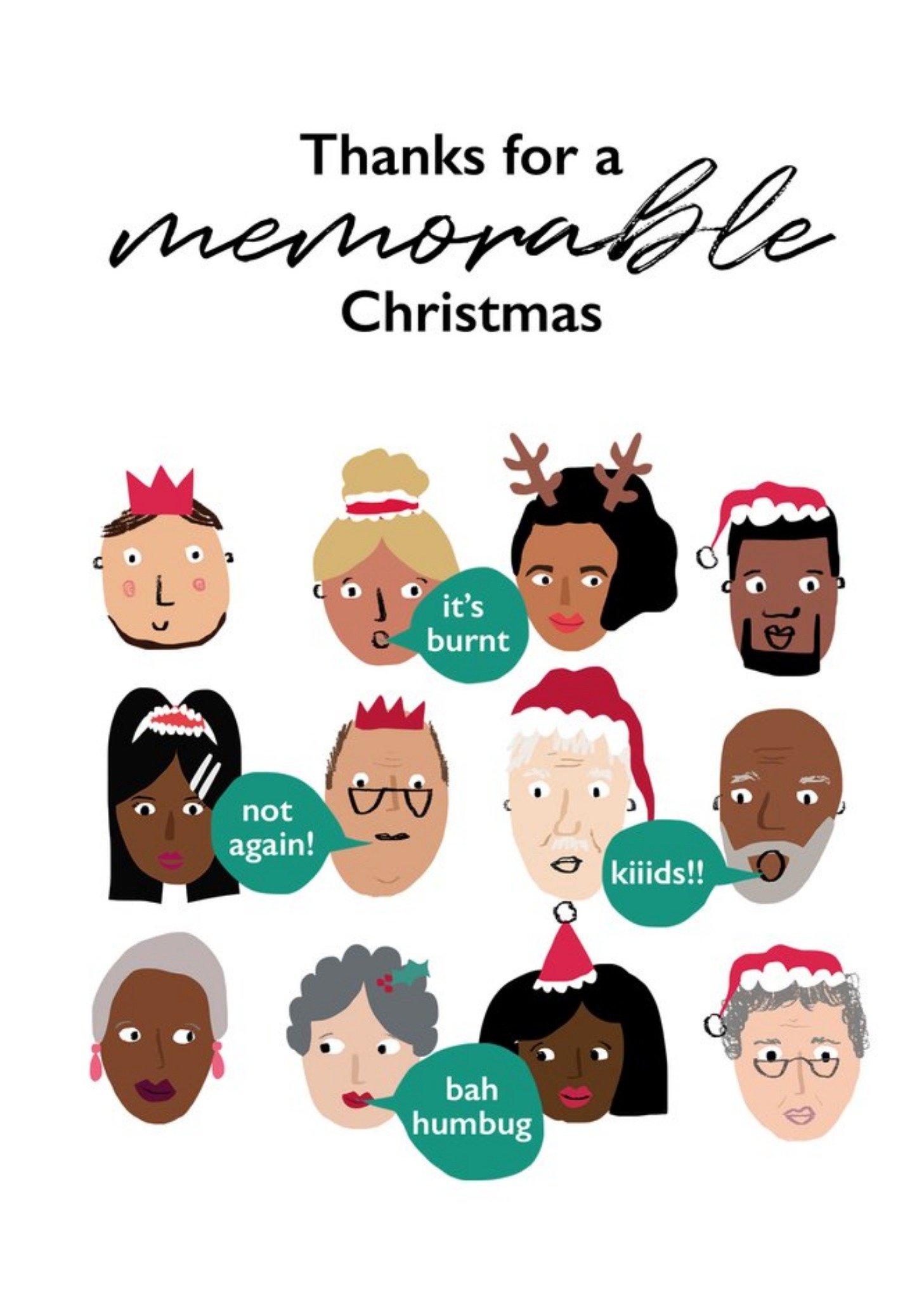 Moonpig Thanks For A Memorable Christmas Card