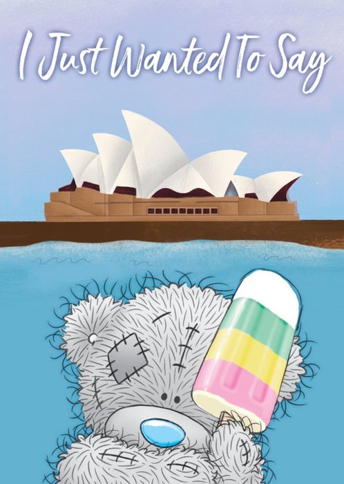 Tatty Teddy Sydney Opera House Just A Note Card