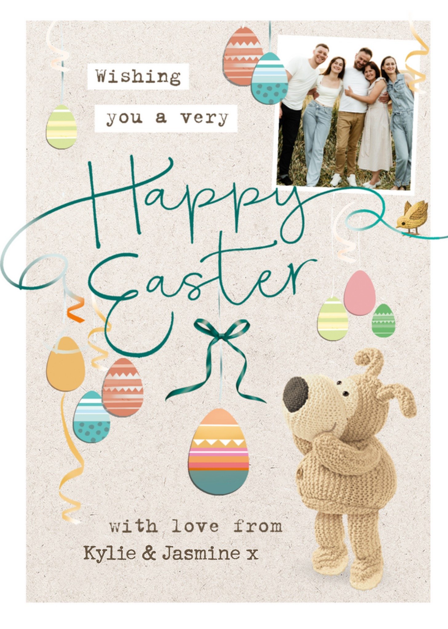 Boofle Wishing You A Very Happy Easter Card, Large