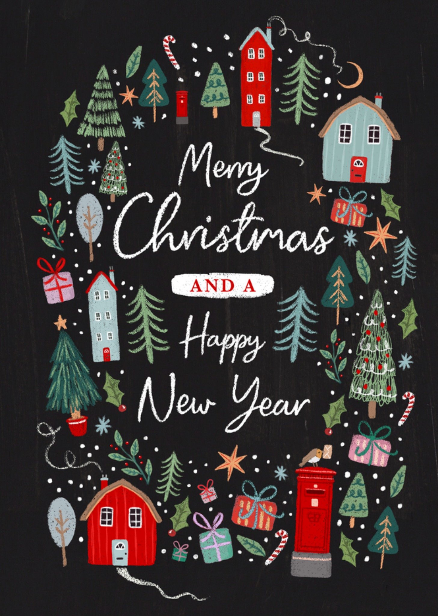 Moonpig Merry Christmas And A Happy New Year Card