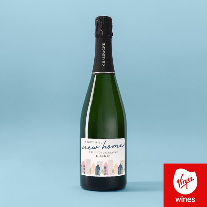 Personalised New Home Champagne 75cl