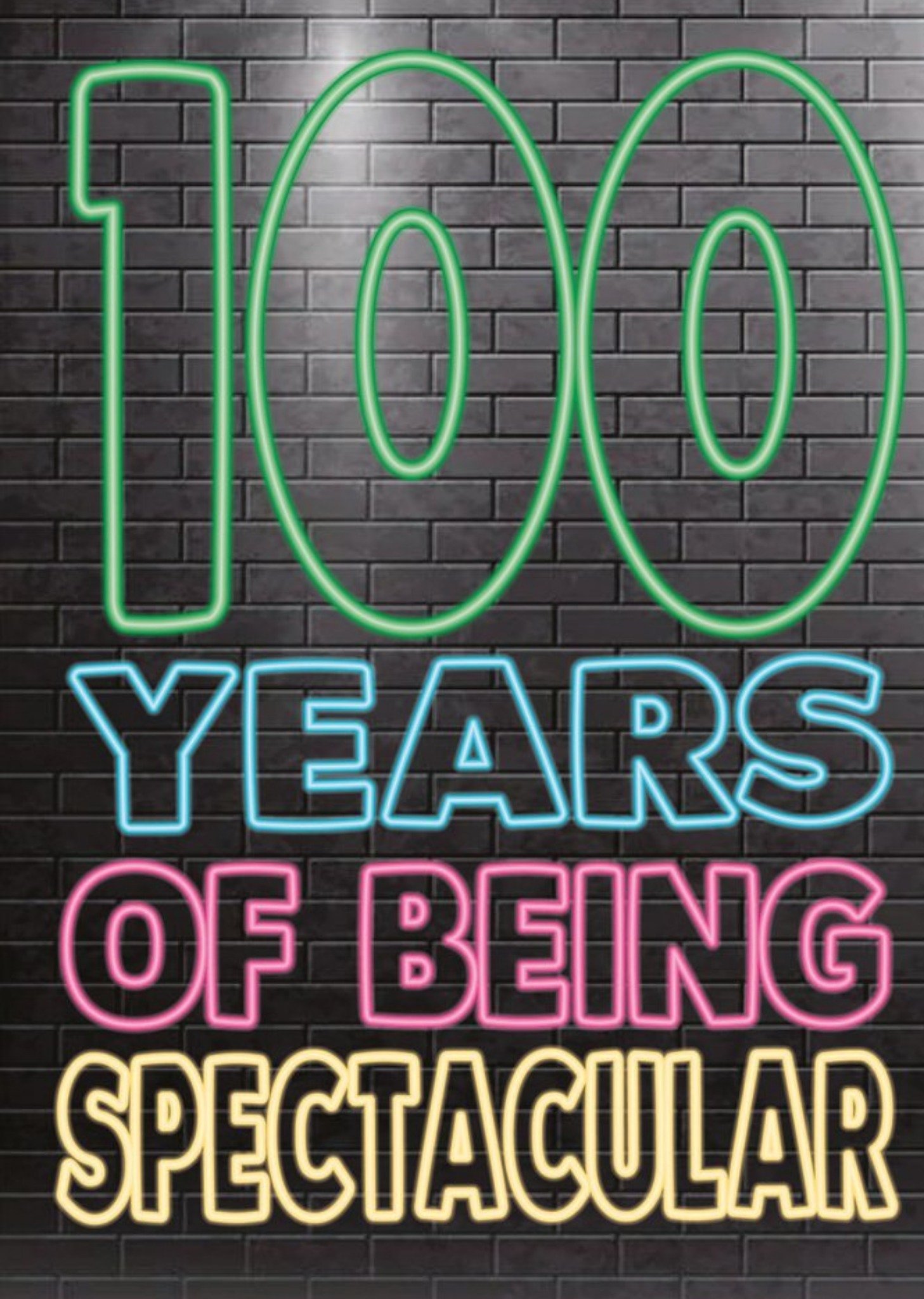 Moonpig Cheeky Chops 100 Years Of Being Spectacular Card