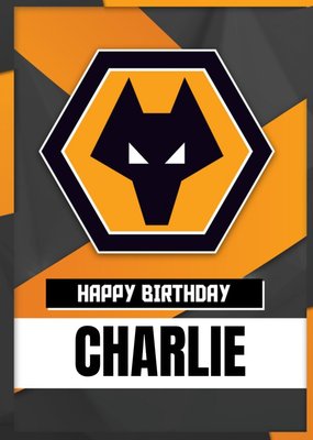 Wolverhapton Wanderers FC Logo Birthday Card