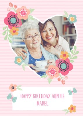 Photo Upload Birthday Card - Auntie