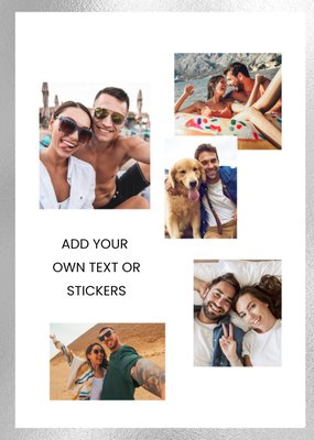 Collage Style Design Your Own Photo Upload Card