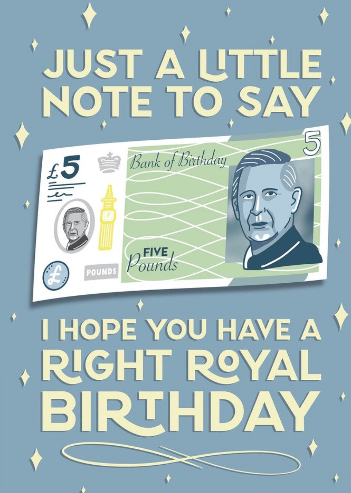 Moonpig A Little Note Right Royal Birthday Card