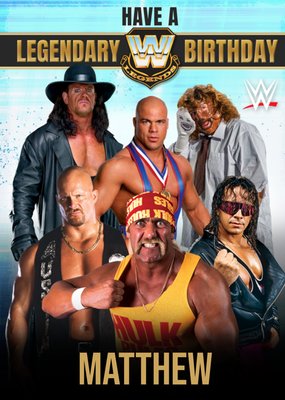 WWE Birthday Card