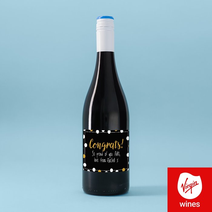 Personalised Congratulations Merlot