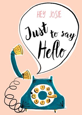 My Dear Friend Jenny Hello Personalised Card