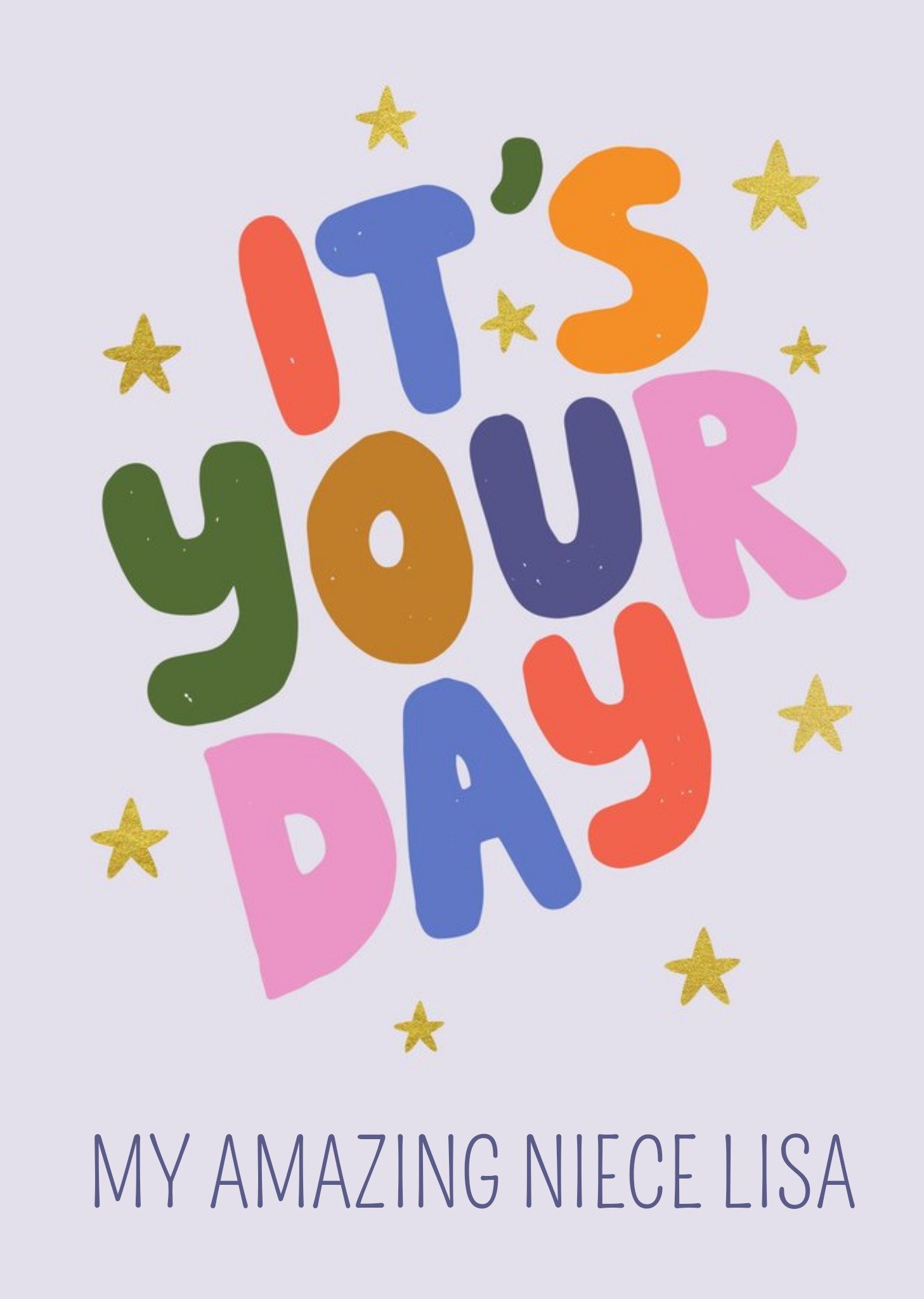 Moonpig Beck Ng Typographic Colourful Mum Birthday Card