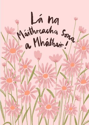 Katy Welsh Floral Pink Mother's Day Card