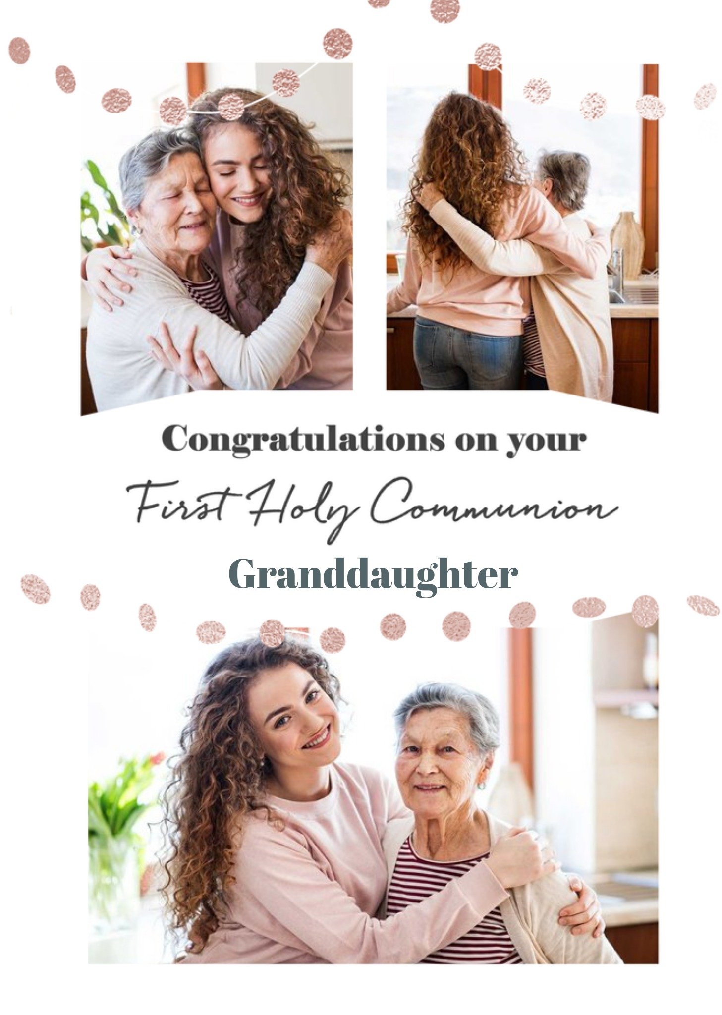 Moonpig A Bela Vida Holy Communion Irish Photo Upload Granddaughter Card