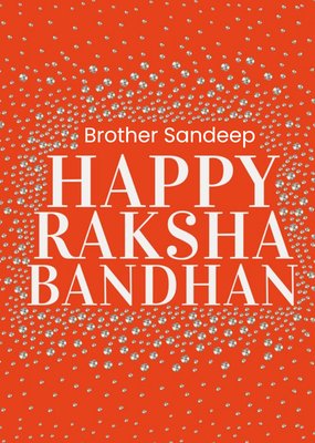 Abstract Illustration Happy Raksha Bandhan Brother Card