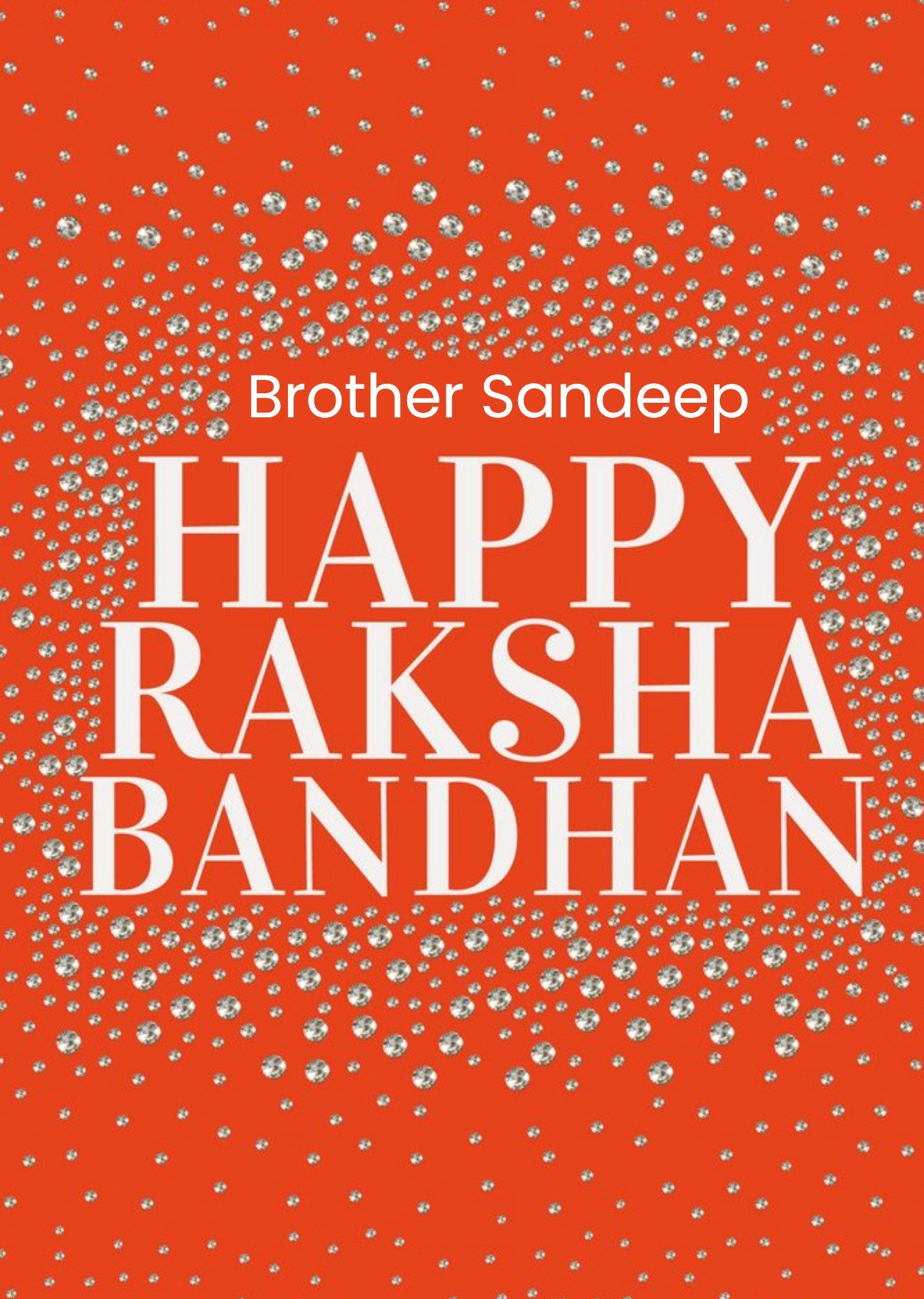 Eastern Print Studio Abstract Illustration Happy Raksha Bandhan Brother Card