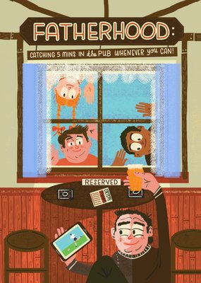 Pub Break Fatherhood Father's Day Card