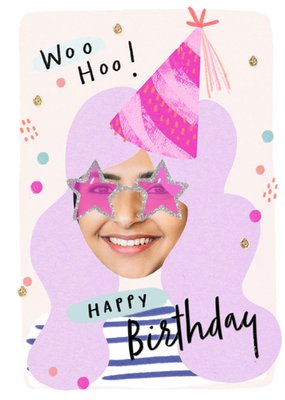 Woo Hoo Face Upload Birthday Card