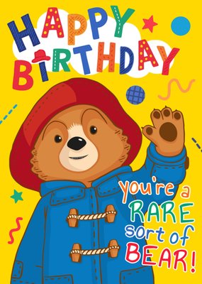 Paddington Bear Illustrated Birthday Card