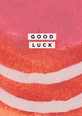 Joy Jen Studio Abstract Painted Good Luck Card