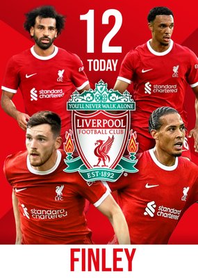 Liverpool FC Birthday Card