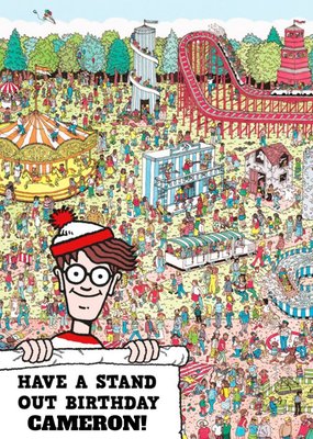 Wheres Wally Stand Out Personalised Card