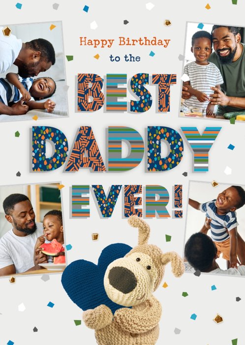 Boofle Best Daddy Ever Photo Upload Birthday Card