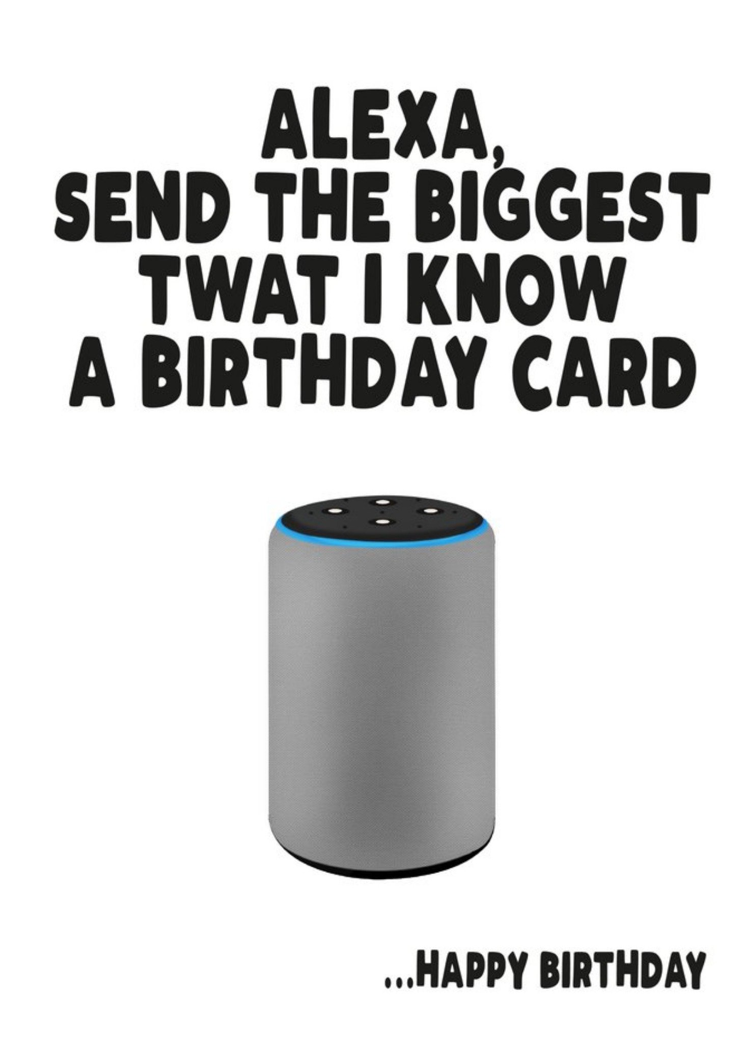 Filthy Sentiments Alexa Send The Biggest Twat I Know A Birthday Card