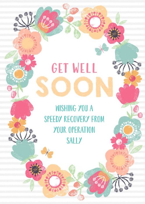 Personalised Get Well Soon After Your Operation Card