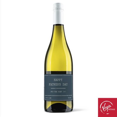 Personalised Happy Father's Day Pinot Grigio 75cl