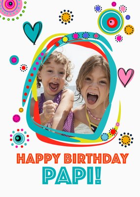 Aboriginal Art Photo Upload Papi Birthday Card