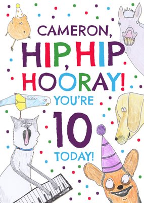 Hip, Hip Hooray! Birthday Card