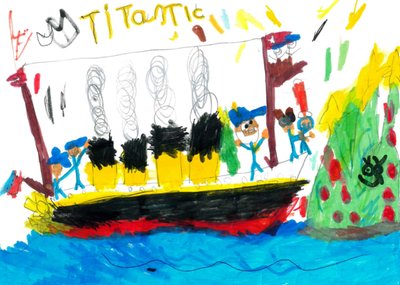 Children's Health Foundation Charity Brody Titanic Drawing Christmas Card