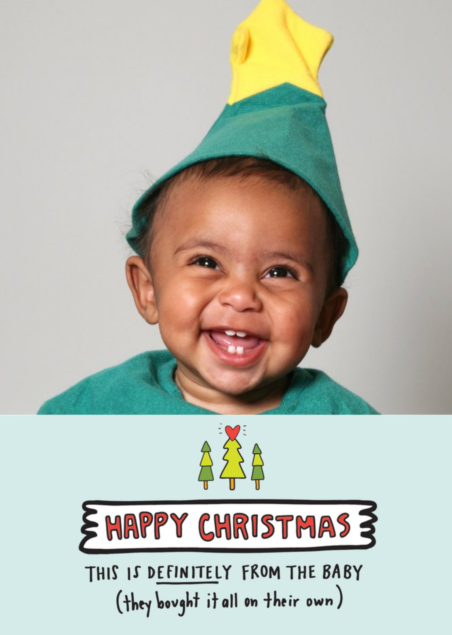 Moonpig Happy Christmas From The Baby Photo Upload Card