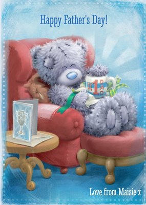 Me To You Tatty Teddy Number One Dad Happy Fathers Day Card