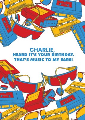 MTV Classic Music To My Ears Birthday Card