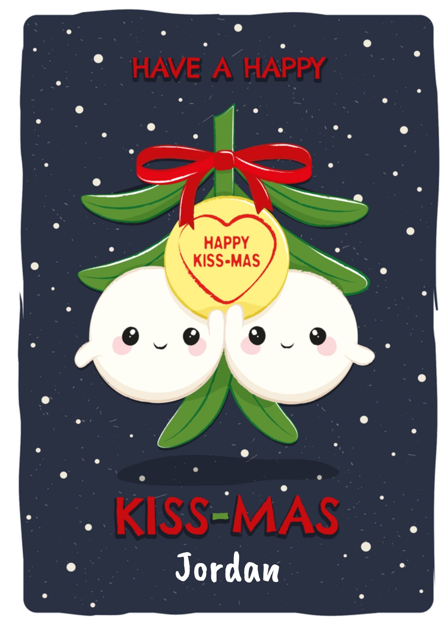 Swizzels Love Hearts Swizzels Posh Paws Cute Mistletoe Plush Kissmas Card